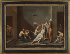 Ladies in the Hammam, 1741. Artist: Anonymous