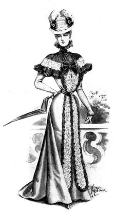 Ladies Page: a charming visite, 1898. Creator: Picador