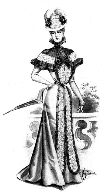 Ladies' Page: a charming visite, 1898. Creator: Picador.