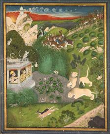 Ladies Shooting from a Pavilion, c. 1810. Creator: Unknown