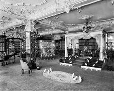 Ladies shoe department, Harrods, Brompton Road, Knightsbridge, London, 1919. Artist: Adolph Augustus Boucher