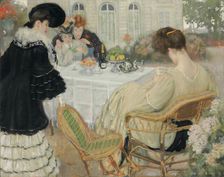 Ladies taking tea , 1902. Creator: Caro-Delvaille, Henry (1876-1928)