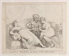 Ladies Trading on Their Own Bottom, October 5, 1810., October 5, 1810. Creator: Thomas Rowlandson