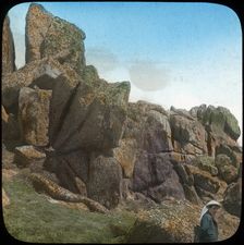 Ladies Wishing Chair, Logan Rock, near Treen, Cornwall, late 19th or early 20th century. Artist: Church Army Lantern Department
