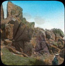 Ladies Wishing Chair, Logan Rock, near Treen, Cornwall, late 19th or early 20th century. Artist: Church Army Lantern Department