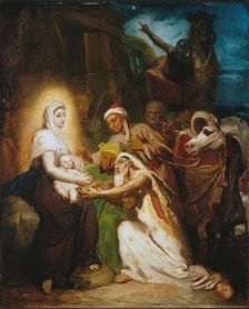 L'Adoration des Mages, 1856. Creator: Theodore Chasseriau