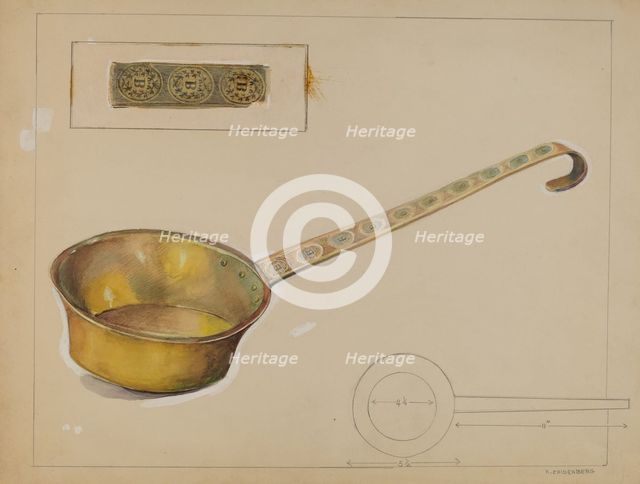 Ladle, 1935/1942. Creator: A. Zaidenberg.