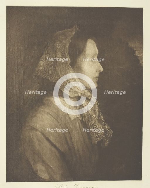 Lady Tennyson, c. 1893. Creator: Henry Herschel Hay Cameron.