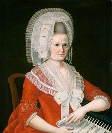 Lady Wearing a Large White Cap, c. 1780. Creator: Unknown