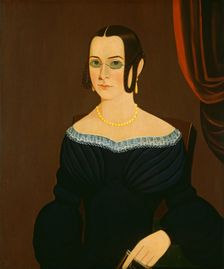 Lady Wearing Spectacles, c. 1840. Creator: Unknown