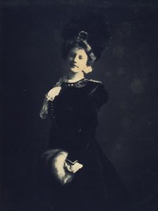 Lady with muff, c1900. Creator: Mathilde Weil