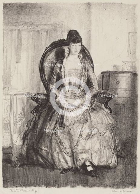 Lady with a Fan, 1921. Creator: George Wesley Bellows.