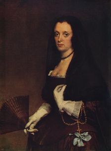 Lady with a Fan c1638-1639, (c1915). Artist: Diego Velasquez
