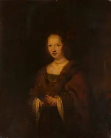 Lady with a Fan, c1746. Creator: Sir Joshua Reynolds