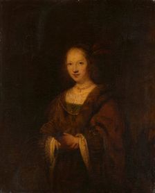 Lady with a Fan, c1746. Creator: Sir Joshua Reynolds
