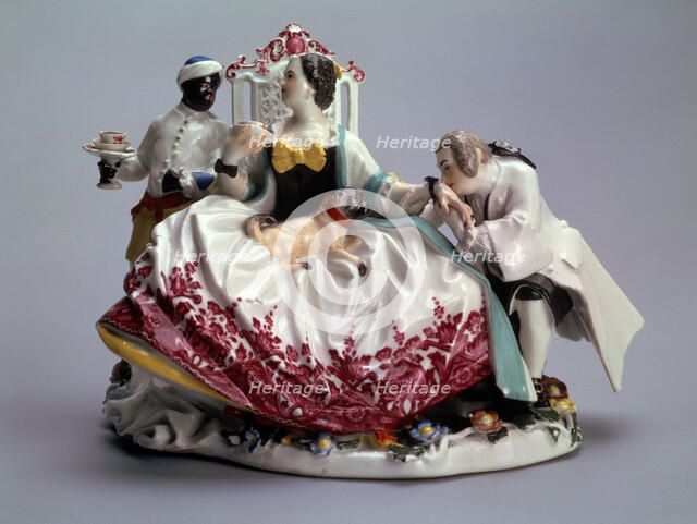 'Lady with a Lapdog', 1737.  Artist: Johann Joachim Kaendler