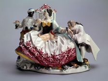 Lady with a Lapdog 1737. Artist: Johann Joachim Kaendler