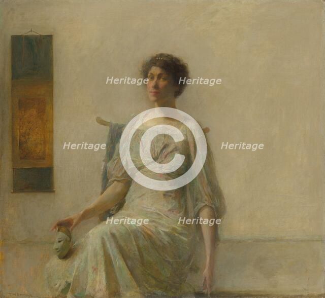 Lady with a Mask, 1911. Creator: Thomas W Dewing.