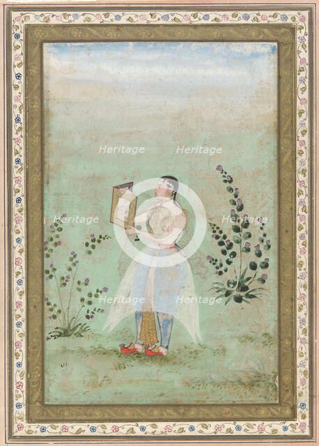 Lady with a Portrait of Jahangir, ca. 1603. Creator: Unknown.