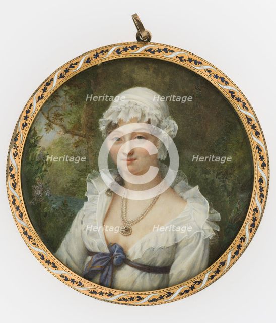 Lady with a Pearl Necklace. Creator: Pauline Augustin.