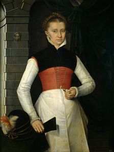 Lady with a Yellow Flower, 1567. Creator: Adriaen van Cronenburgh