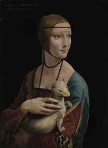 Lady with an Ermine-Portrait of Cecilia Gallerani (ca. 1473-1536), c1490. Creator: Leonardo da Vinci