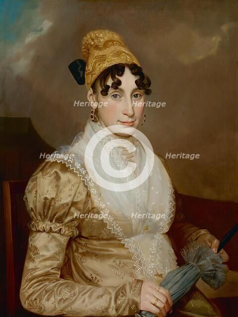 Lady with gold hood, c1814. Creator: Unknown.