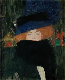 Lady with Hat and Feather Boa, 1909