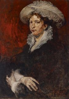 Lady with Plumed Hat, about 1878-1879. Creator: Joseph Frank Currier