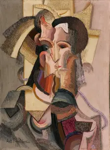 Lady with Straw Hat, 1922. Creator: Procházka, Antonin (1882-1945)