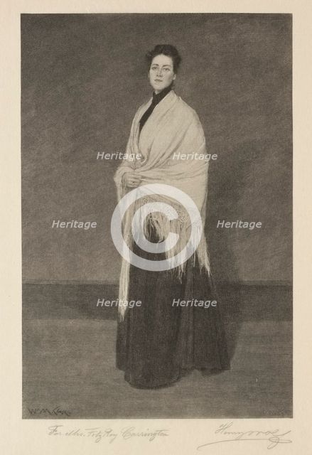 Lady with Shawl. Creator: Henry Wolf (American, 1852-1916).