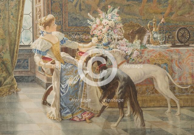 Lady with Two Dogs.