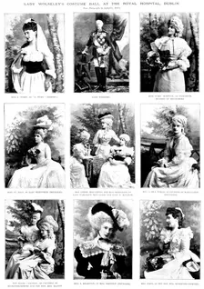Lady Wolseley's costume ball at the Royal Hospital, Dublin, 1895. Creator: Lafayette