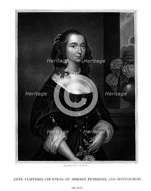 Lady Anne Clifford, Countess of Dorset, Pembroke and Montgomery, (1825).Artist: TA Dean