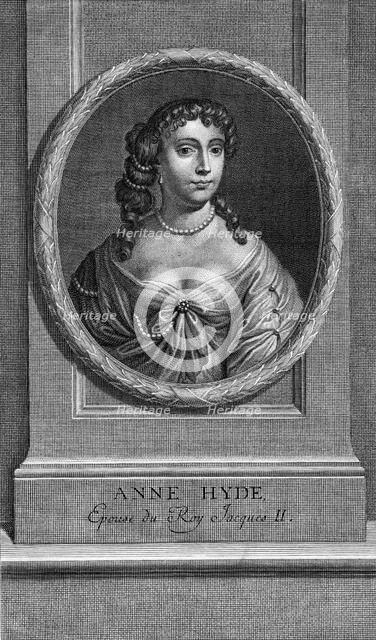 Lady Anne Hyde, c1700-1720.Artist: Louis Simmoneau