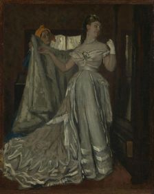 Lady and Chambermaid, probably 1870s. Creator: James Tissot
