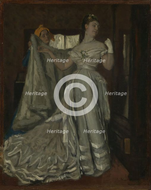 Lady and Chambermaid, probably 1870s. Creator: James Tissot.