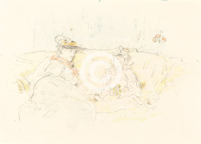 Lady and Child, 1892. Creator: James Abbott McNeill Whistler.