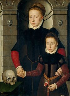 Lady and Girl, 1567. Creator: Adriaen van Cronenburgh