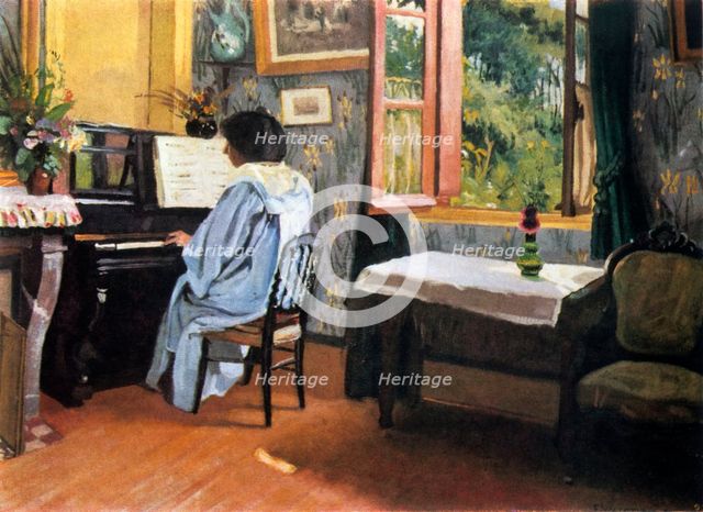 'Lady at the Piano', 1904.  Artist: Félix Vallotton