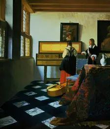 Lady at a Virginal c1652-1675. Artist: Jan Vermeer