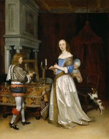 Lady at Her Toilette, c1660. Creator: Gerard Terborch II