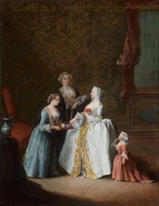 Lady at Her Toilette, late 1740s. Creator: Pietro Longhi