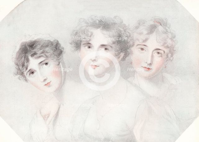 'Lady Bagot, Viscountess Burghersh and Lady Fitzroy Somerset', 1827, (1911). Artist: Thomas Lawrence.