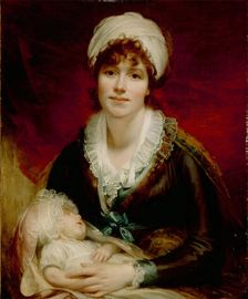 Lady Beechey and Her Baby, c1800. Creator: Sir William Beechey