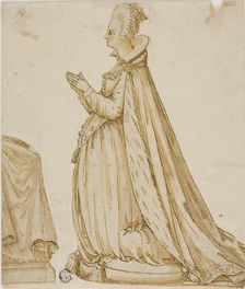 Lady Before a Prie-Dieu, n.d. Creator: Unknown