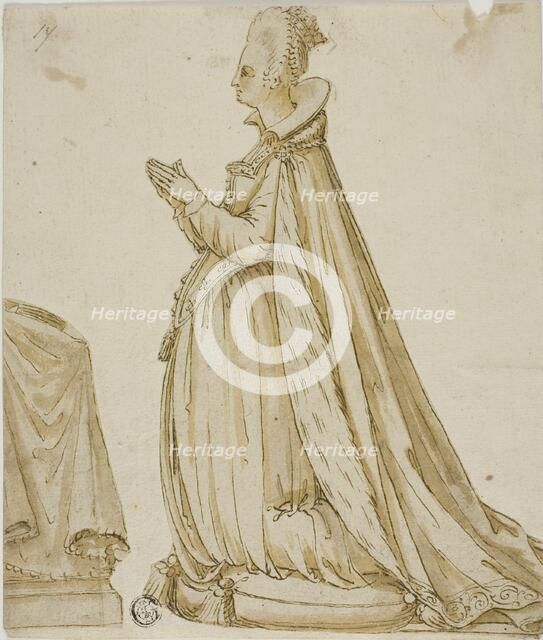 Lady Before a Prie-Dieu, n.d. Creator: Unknown.