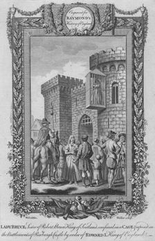 Lady Bruce, Sister of Robert Bruce, King of Scotland, confined in a Cage c1787