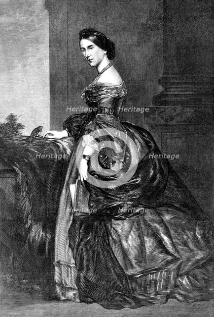 Lady Burdett-Coutts, from the portrait by J. R. Swixton, at the Cancer Hospital, Brompton, 1871. Creator: Unknown.