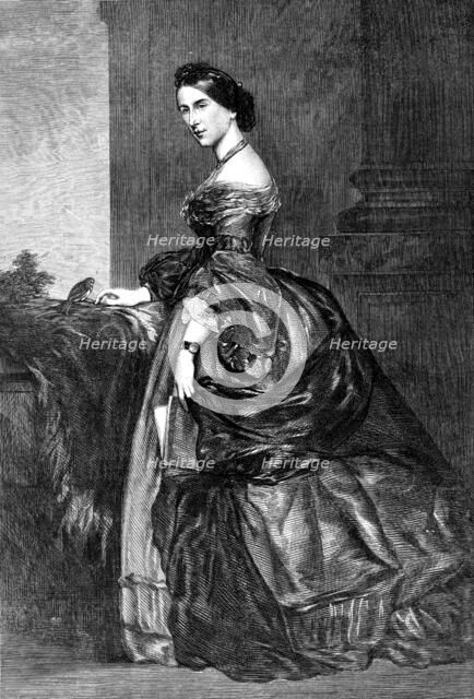 Lady Burdett-Coutts, from the portrait by J. R. Swixton, at the Cancer Hospital, Brompton, 1871. Creator: Unknown.